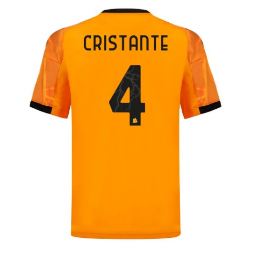 AS Roma Bryan Cristante #4 Replika Udebanetrøje 2025-26 Kortærmet AS Roma Bryan Cristante #4 Replika Udebanetrøje 2025-26 Kortærmet